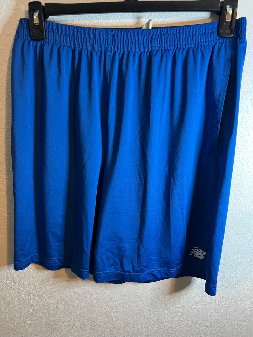 New Balance Blue Athletic Shorts with NB Logo